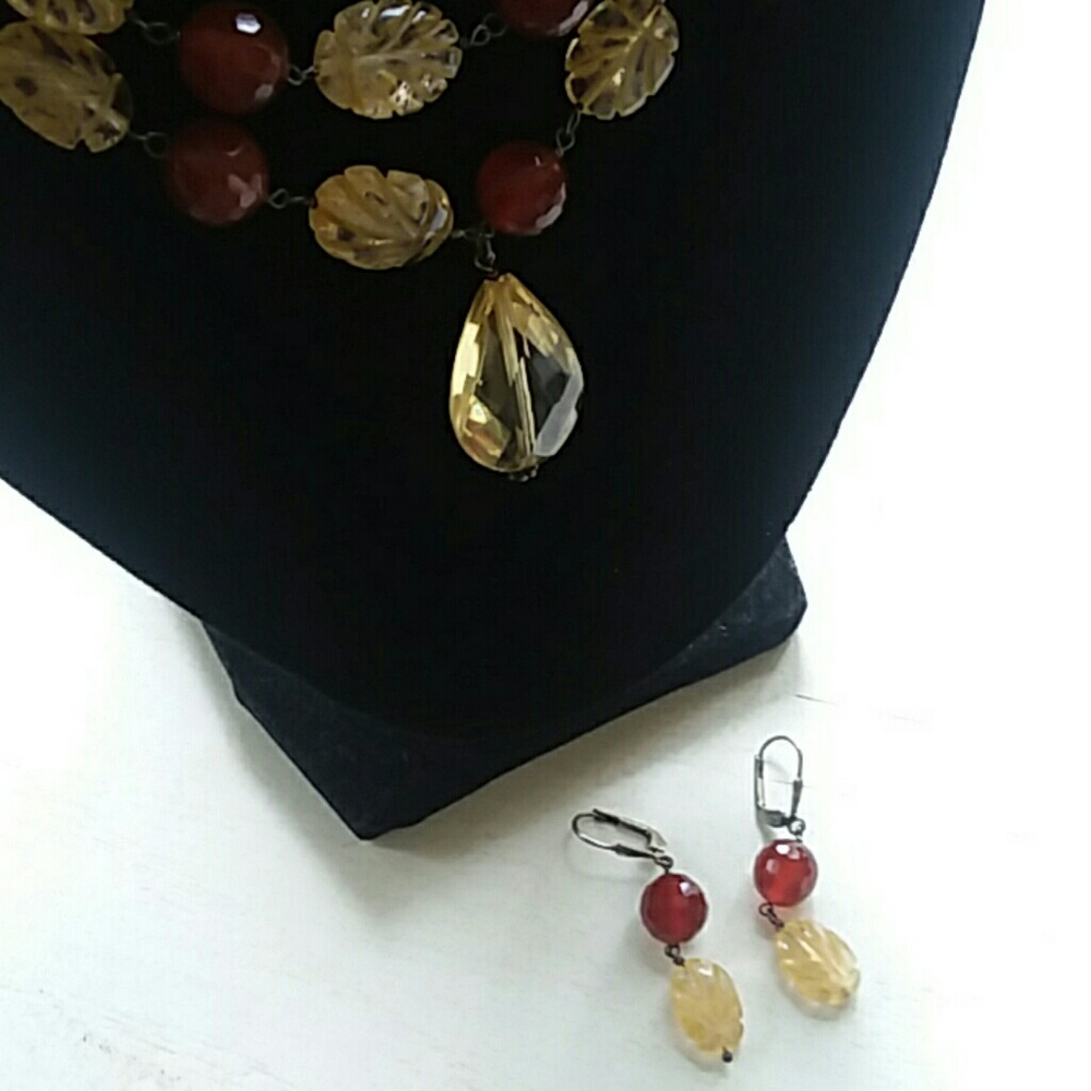 Artisan: B. Aston Necklace and Earrings Set